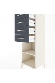 Hyperion Dolap Tek Raflı 4 Çekmeceli 44x44x134 Aytaşı-Antrasit