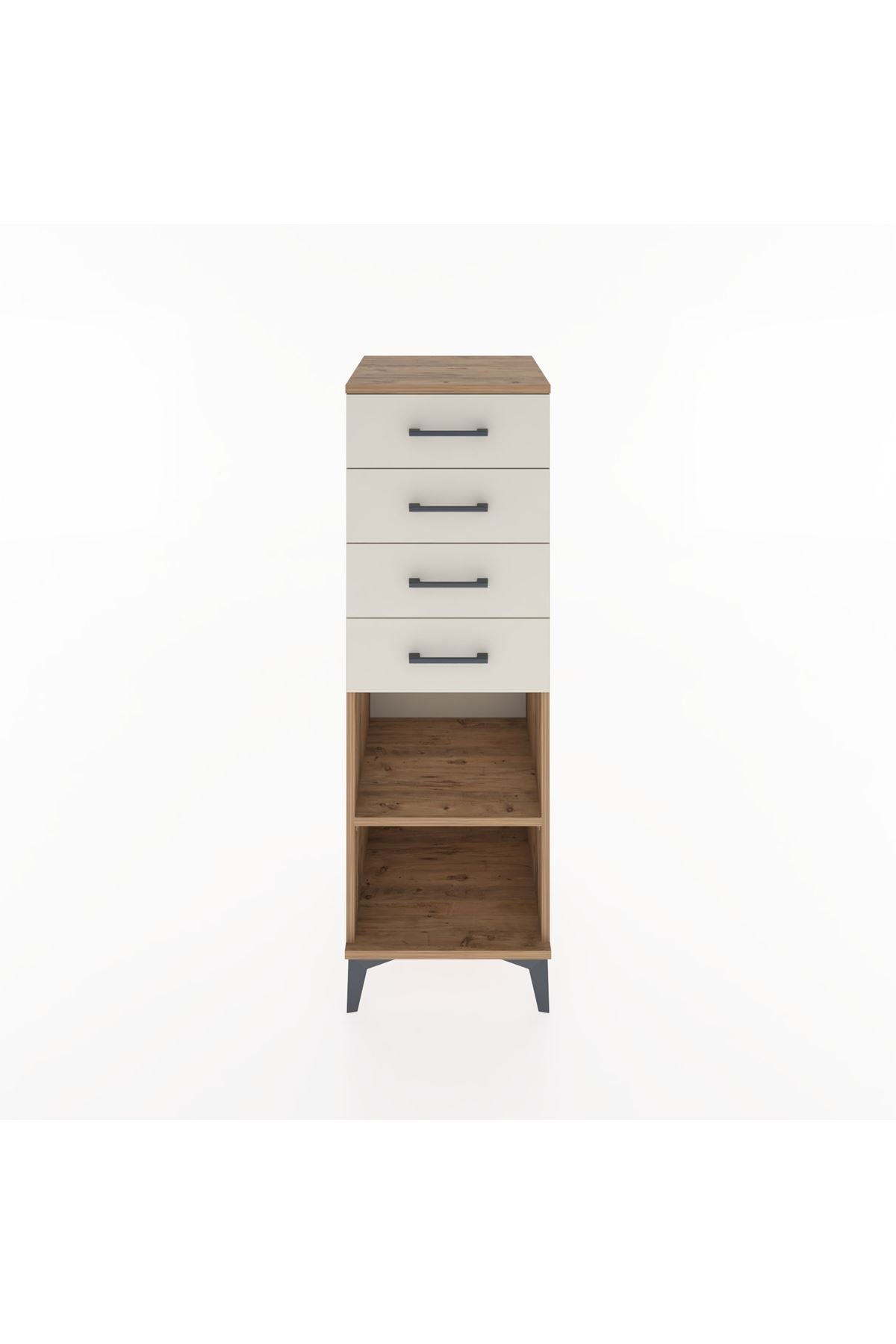 Hyperion Dolap Tek Raflı 4 Çekmeceli 44x44x134 Çam-Aytaşı