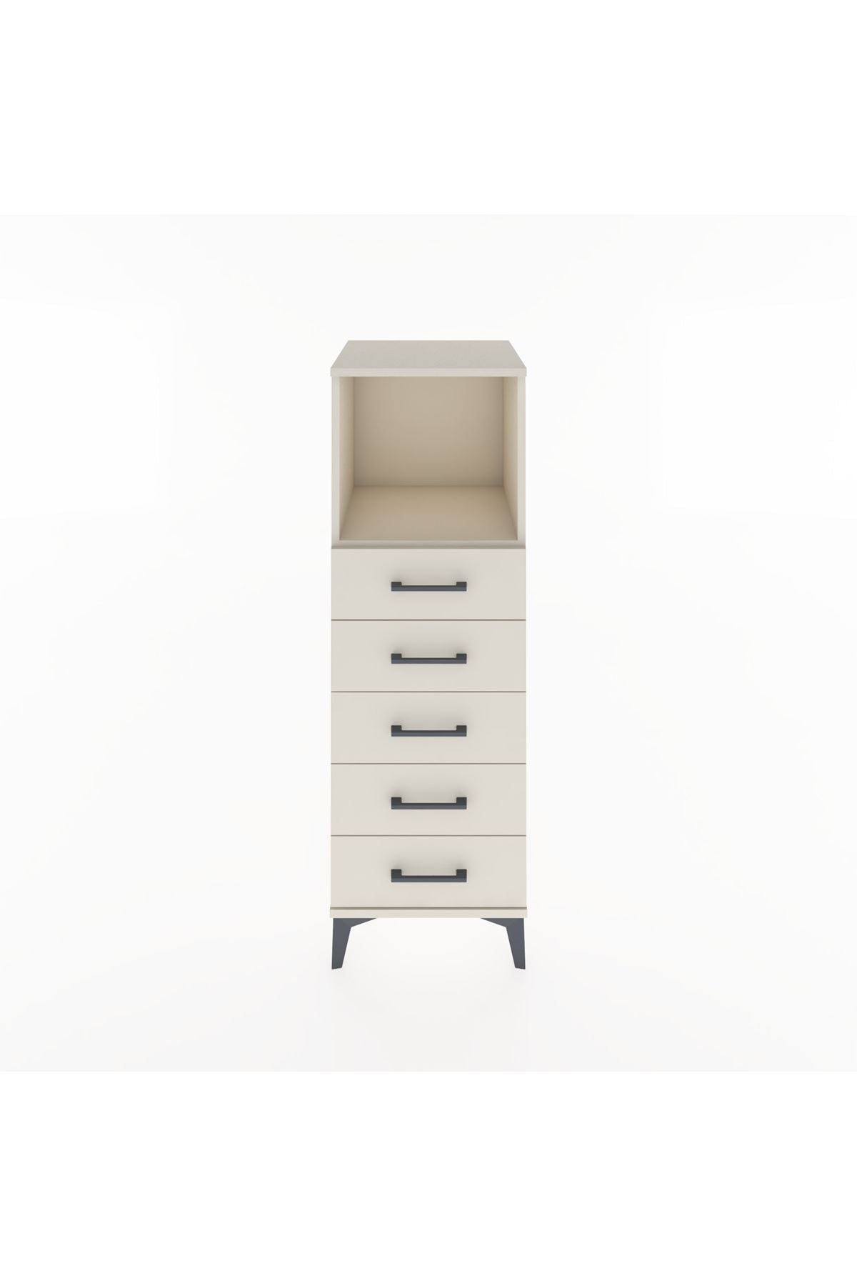 Hyperion Dolap Tek Raflı 5 Çekmeceli 44x44x134 Aytaşı-Aytaşı