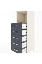 Hyperion Dolap Tek Raflı 5 Çekmeceli 44x44x134 Aytaşı-Antrasit