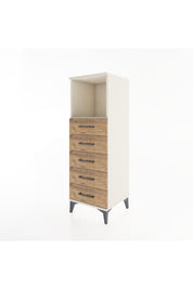 Hyperion Dolap Tek Raflı 5 Çekmeceli 44x44x134 Aytaşı-Çam