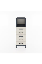 Hyperion Dolap Tek Raflı 5 Çekmeceli 44x44x134 Antrasit-Aytaşı
