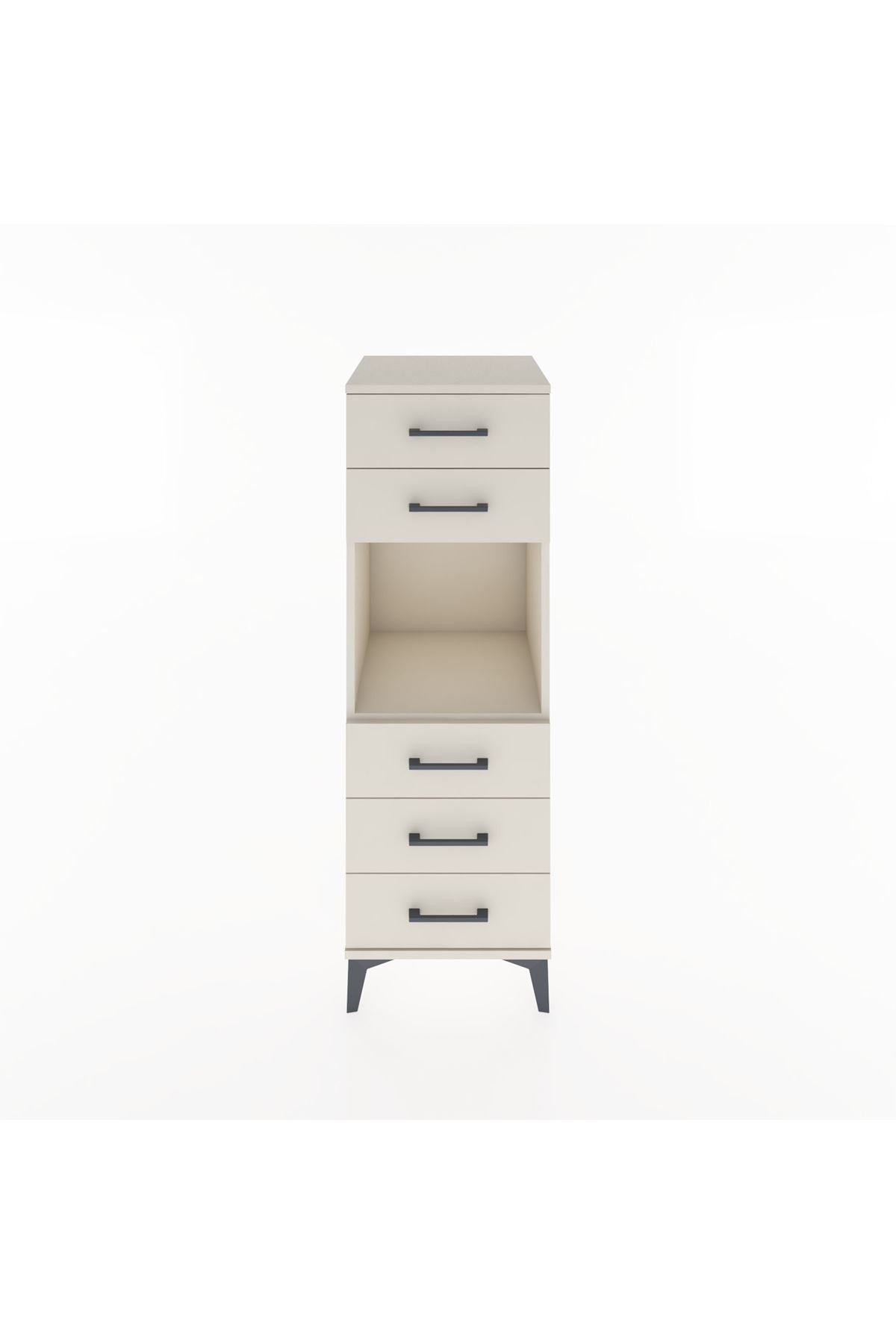 Hyperion Dolap Tek Raflı 5 Çekmeceli 44x44x134 Aytaşı-Aytaşı