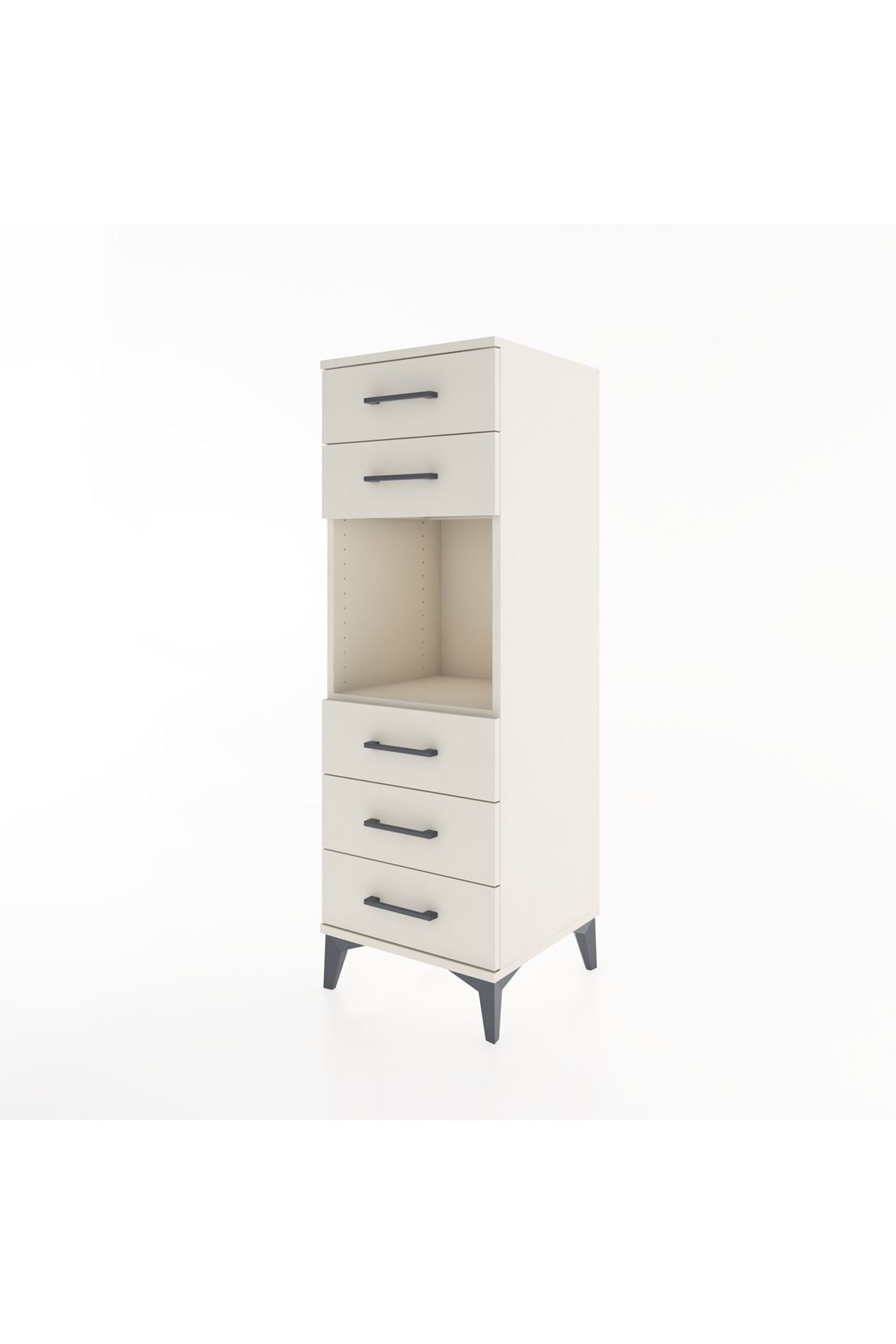 Hyperion Dolap Tek Raflı 5 Çekmeceli 44x44x134 Aytaşı-Aytaşı