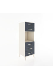 Hyperion Dolap Tek Raflı 5 Çekmeceli 44x44x134 Aytaşı-Antrasit