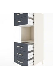 Hyperion Dolap Tek Raflı 5 Çekmeceli 44x44x134 Aytaşı-Antrasit