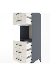 Hyperion Dolap Tek Raflı 5 Çekmeceli 44x44x134 Antrasit-Aytaşı