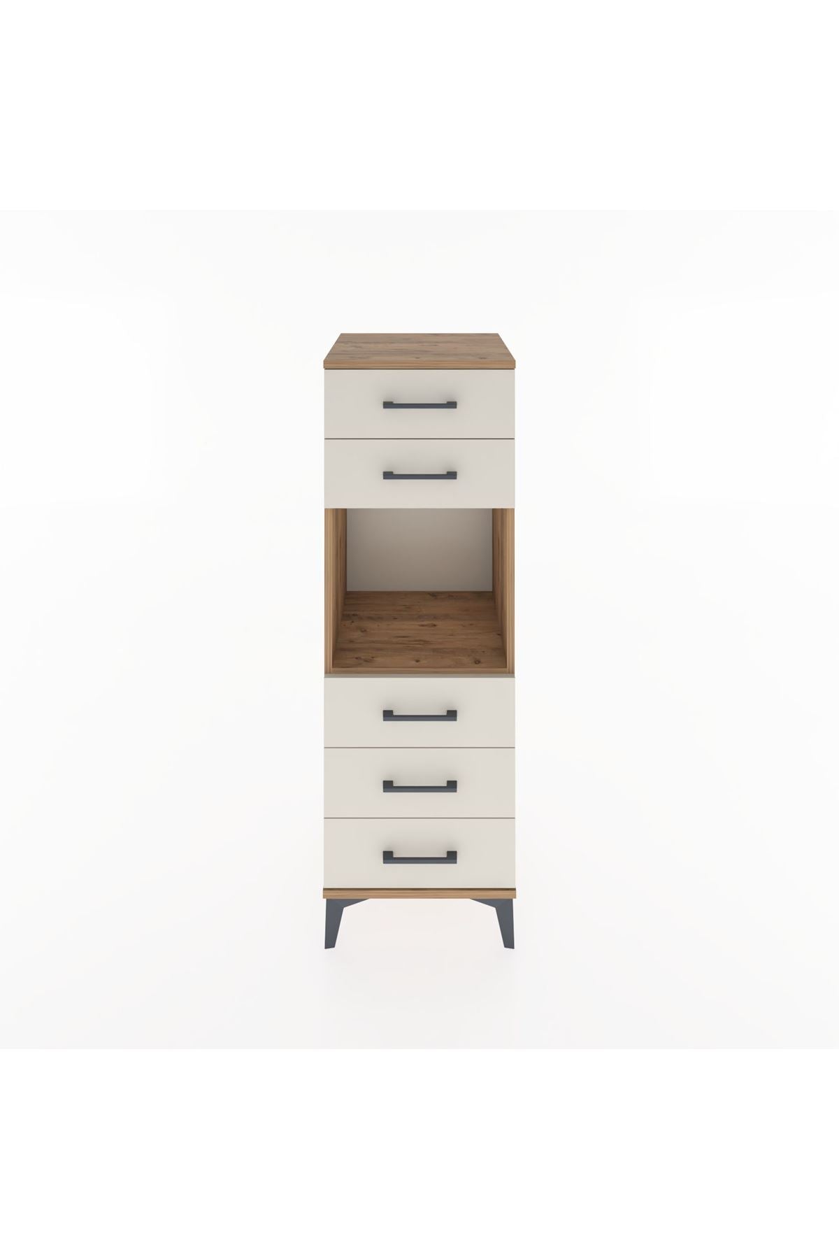 Hyperion Dolap Tek Raflı 5 Çekmeceli 44x44x134 Çam-Aytaşı