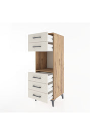 Hyperion Dolap Tek Raflı 5 Çekmeceli 44x44x134 Çam-Aytaşı