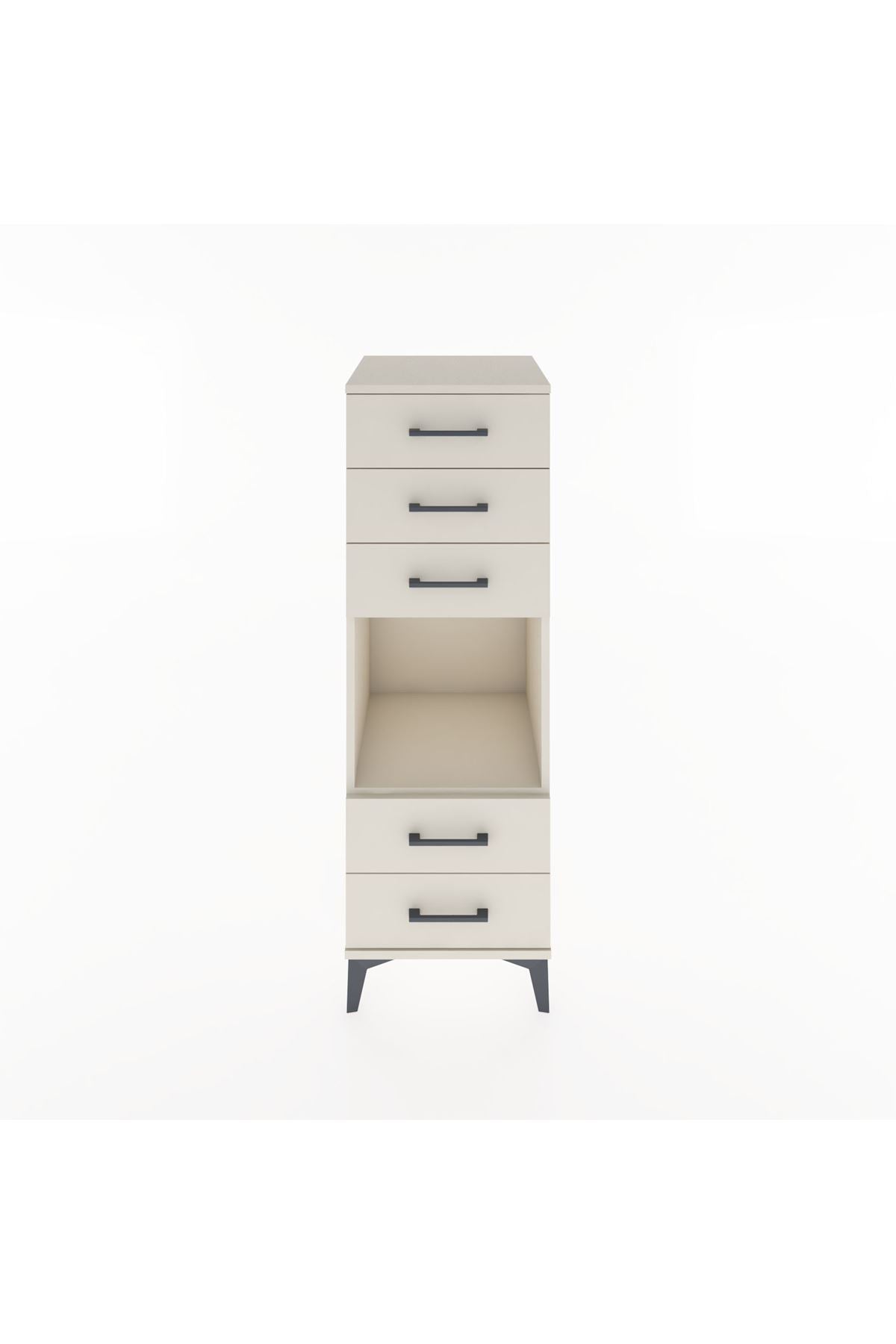 Hyperion Dolap Tek Raflı 5 Çekmeceli 44x44x134 Aytaşı-Aytaşı