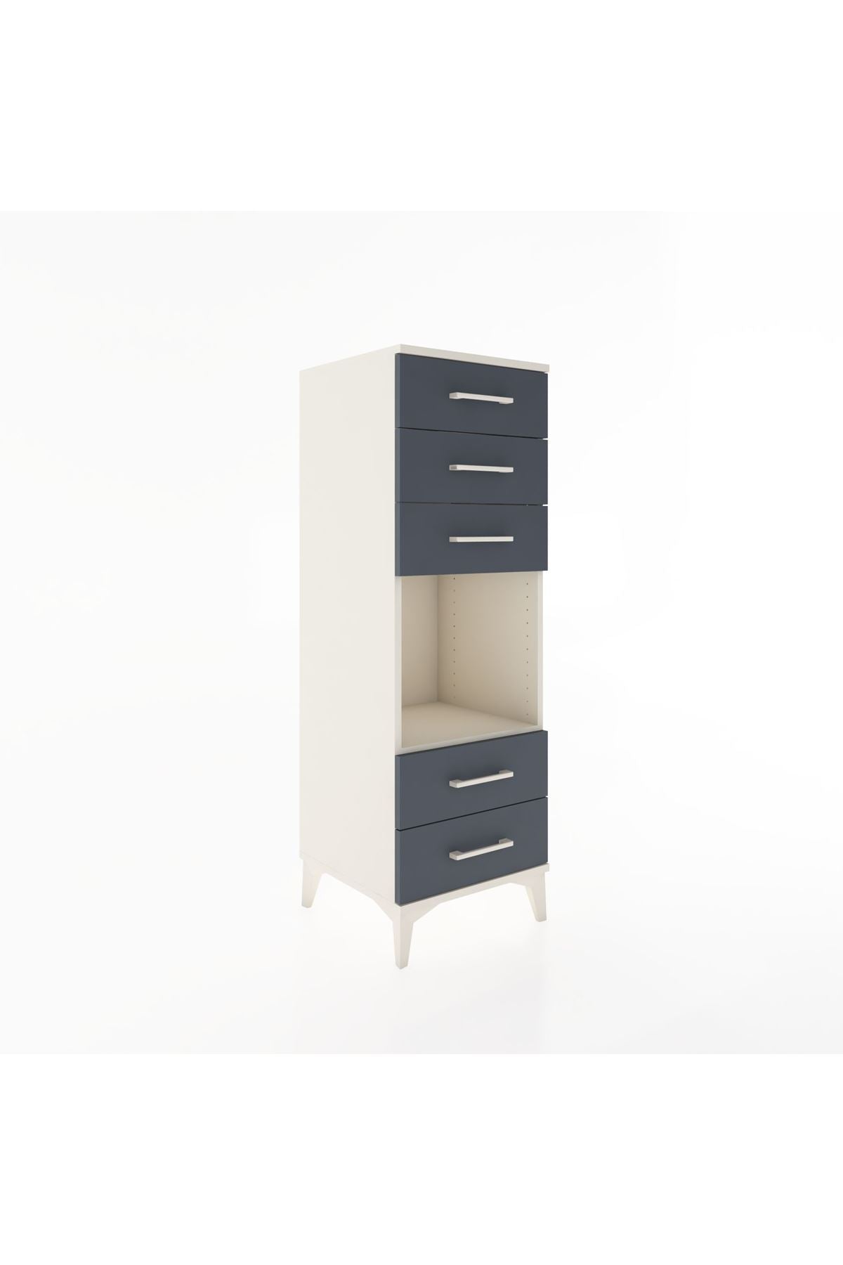 Hyperion Dolap Tek Raflı 5 Çekmeceli 44x44x134 - S49M086V2B