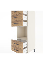 Hyperion Dolap Tek Raflı 5 Çekmeceli 44x44x134 Aytaşı-Çam