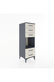 Hyperion Dolap Tek Raflı 5 Çekmeceli 44x44x134 - S49M086V4B