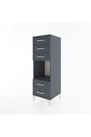 Hyperion Dolap Tek Raflı 5 Çekmeceli 44x44x134 Antrasit-Antrasit