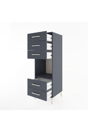 Hyperion Dolap Tek Raflı 5 Çekmeceli 44x44x134 Antrasit-Antrasit