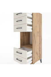 Hyperion Dolap Tek Raflı 5 Çekmeceli 44x44x134 - S49M086V7B