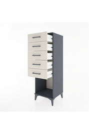 Hyperion Dolap 5 Çekmeceli 44x44x134 Antrasit-Aytaşı