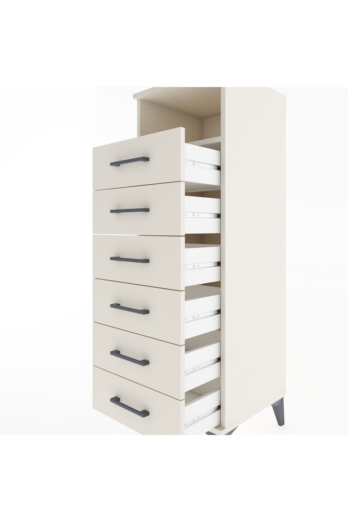 Hyperion Dolap Tek Raflı 6 Çekmeceli 44x44x134 Aytaşı-Aytaşı