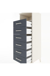 Hyperion Dolap Tek Raflı 6 Çekmeceli 44x44x134 Aytaşı-Antrasit