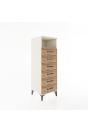 Hyperion Dolap Tek Raflı 6 Çekmeceli 44x44x134 Aytaşı-Çam