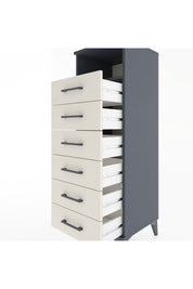 Hyperion Dolap Tek Raflı 6 Çekmeceli 44x44x134