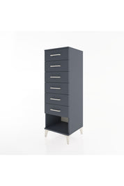 Hyperion Dolap 6 Çekmeceli 44x44x134 Antrasit-Antrasit