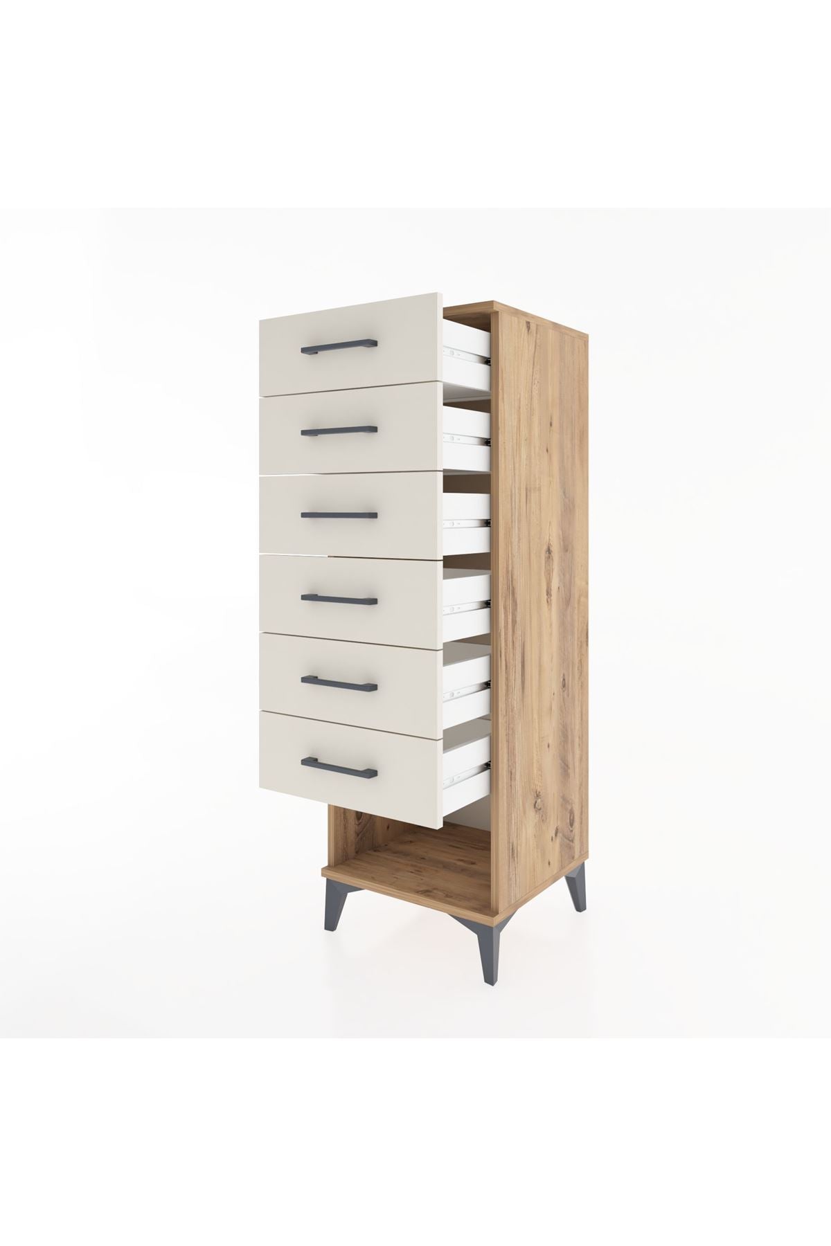 Hyperion Dolap 6 Çekmeceli 44x44x134 Çam-Aytaşı