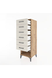 Hyperion Dolap 6 Çekmeceli 44x44x134 Çam-Aytaşı
