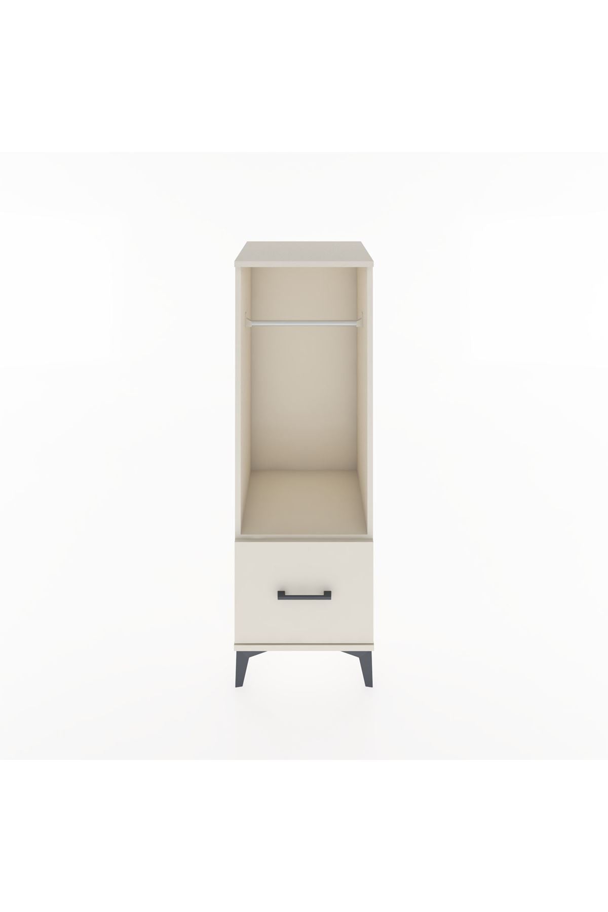 Hyperion Dolap Tek Raflı Tek Çekmeceli Tek Askılı 44x44x134 Aytaşı-Aytaşı