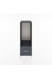 Hyperion Dolap Tek Raflı Tek Çekmeceli Tek Askılı 44x44x134 Antrasit-Antrasit