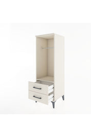 Hyperion Dolap Tek Raflı 2 Çekmeceli Tek Askılı 44x44x134 - S49M092V1B