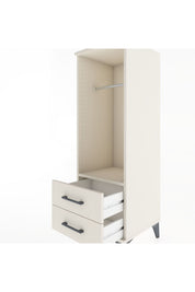 Hyperion Dolap Tek Raflı 2 Çekmeceli Tek Askılı 44x44x134 - S49M092V1B