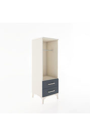 Hyperion Dolap Tek Raflı 2 Çekmeceli Tek Askılı 44x44x134 - S49M092V2B