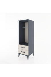 Hyperion Dolap Tek Raflı 2 Çekmeceli Tek Askılı 44x44x134 - S49M092V4B
