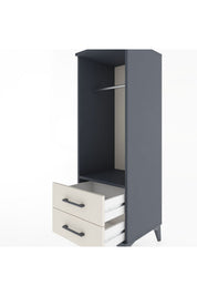 Hyperion Dolap Tek Raflı 2 Çekmeceli Tek Askılı 44x44x134 - S49M092V4B