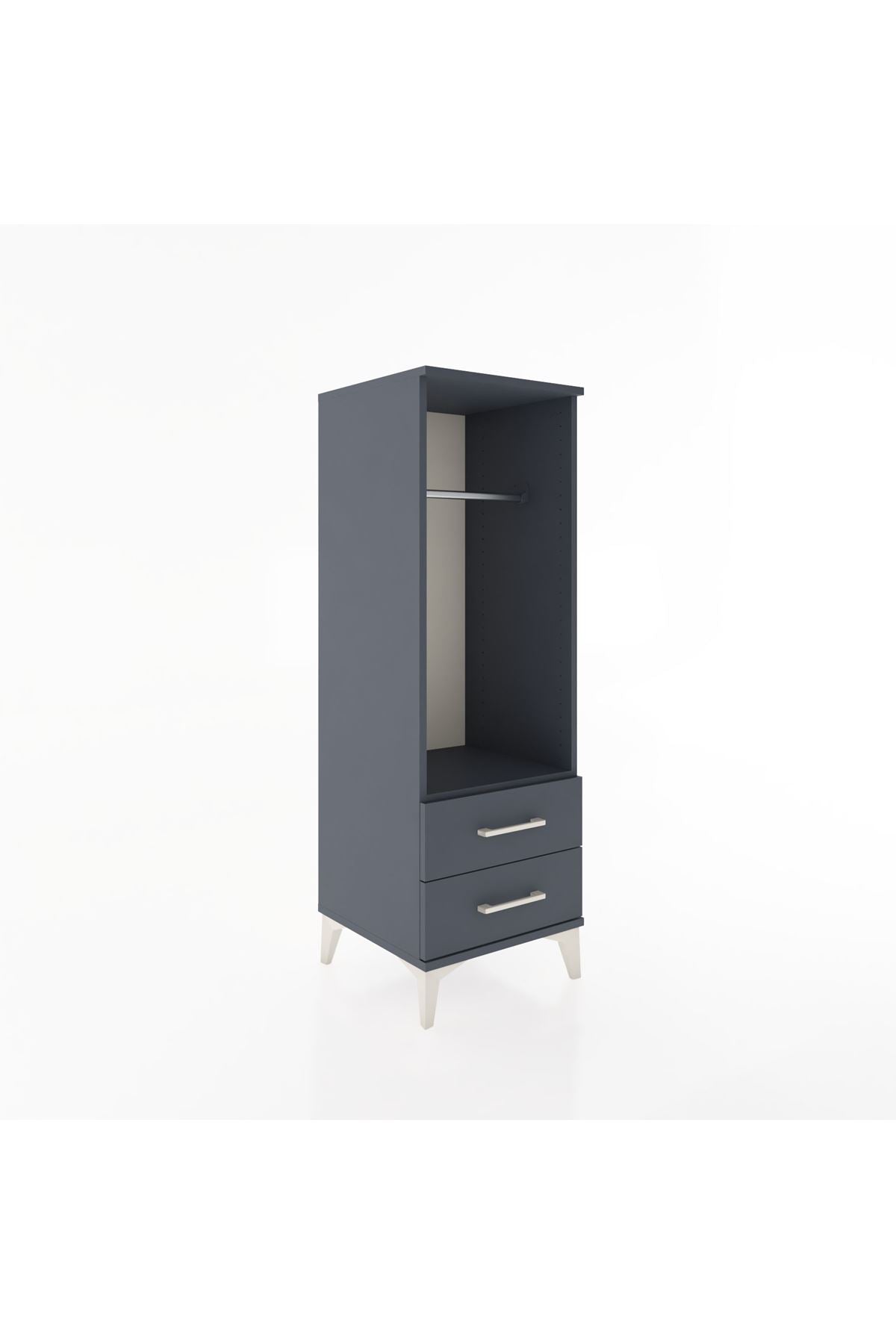 Hyperion Dolap Tek Raflı 2 Çekmeceli Tek Askılı 44x44x134 - S49M092V5B