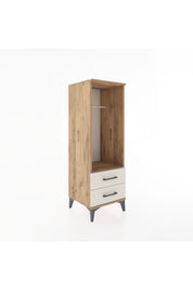 Hyperion Dolap Tek Raflı 2 Çekmeceli Tek Askılı 44x44x134 - S49M092V7B