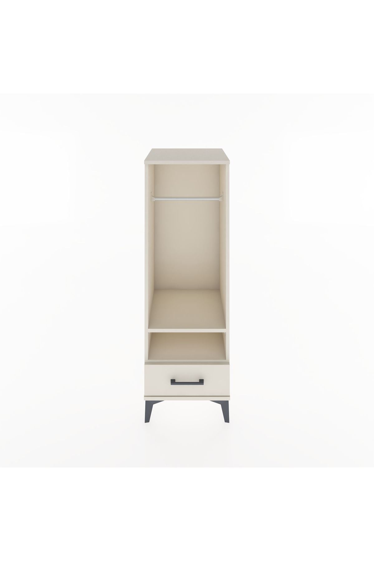 Hyperion Dolap 2 Raflı Tek Çekmeceli Tek Askılı 44x44x134 Aytaşı-Aytaşı