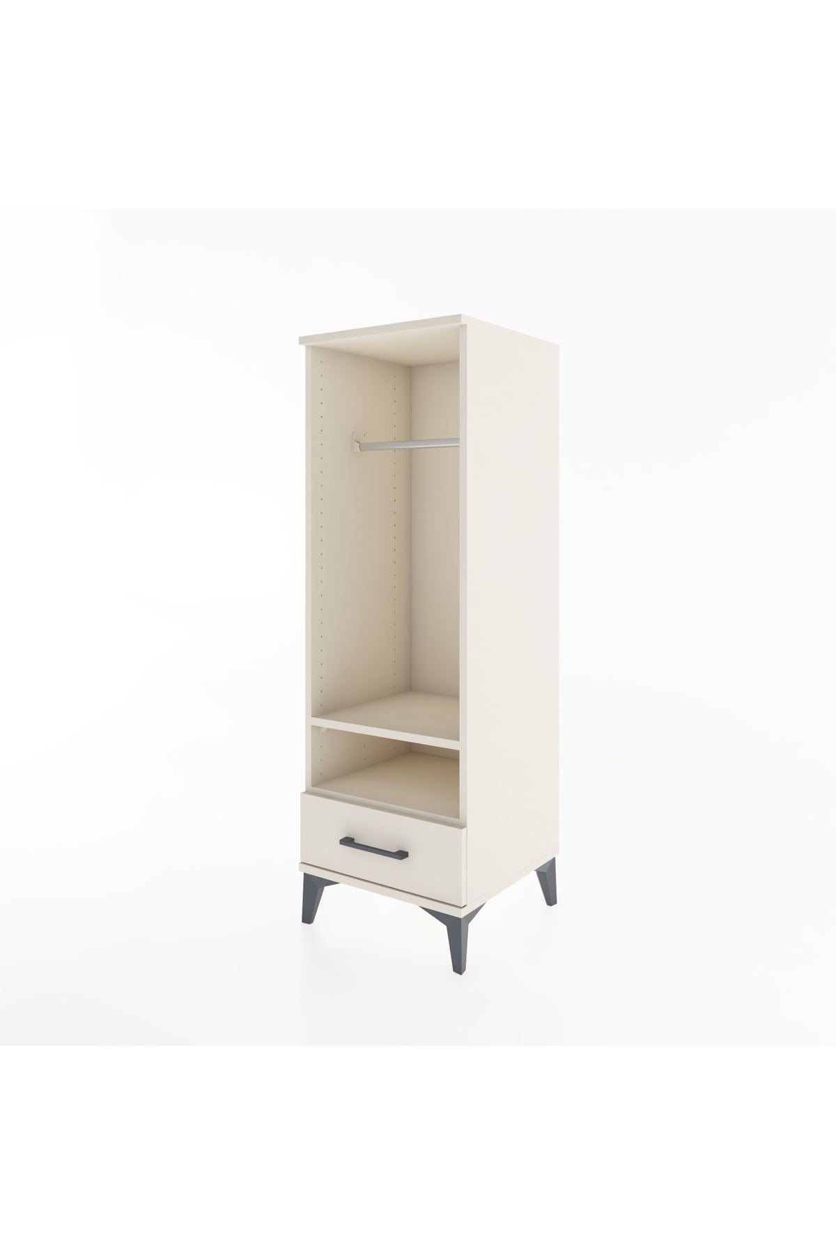 Hyperion Dolap 2 Raflı Tek Çekmeceli Tek Askılı 44x44x134 Aytaşı-Aytaşı