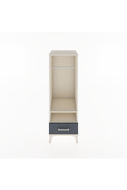 Hyperion Dolap 2 Raflı Tek Çekmeceli Tek Askılı 44x44x134 Aytaşı-Antrasit