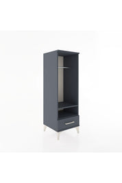 Hyperion Dolap 2 Raflı Tek Çekmeceli Tek Askılı 44x44x134 Antrasit-Antrasit