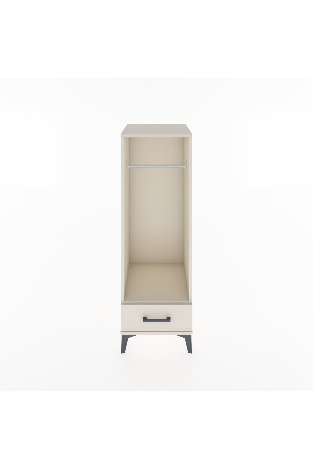 Hyperion Dolap Tek Raflı Tek Çekmeceli Tek Askılı 44x44x134 Aytaşı-Aytaşı