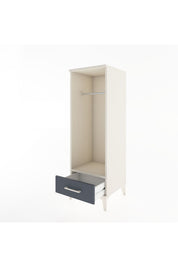 Hyperion Dolap Tek Raflı Tek Çekmeceli Tek Askılı 44x44x134 Aytaşı-Antrasit