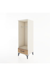 Hyperion Dolap Tek Raflı Tek Çekmeceli Tek Askılı 44x44x134 Aytaşı-Çam