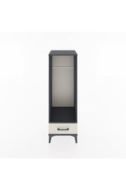 Hyperion Dolap Tek Raflı Tek Çekmeceli Tek Askılı 44x44x134 Antrasit-Aytaşı