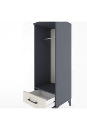 Hyperion Dolap Tek Raflı Tek Çekmeceli Tek Askılı 44x44x134 Antrasit-Aytaşı
