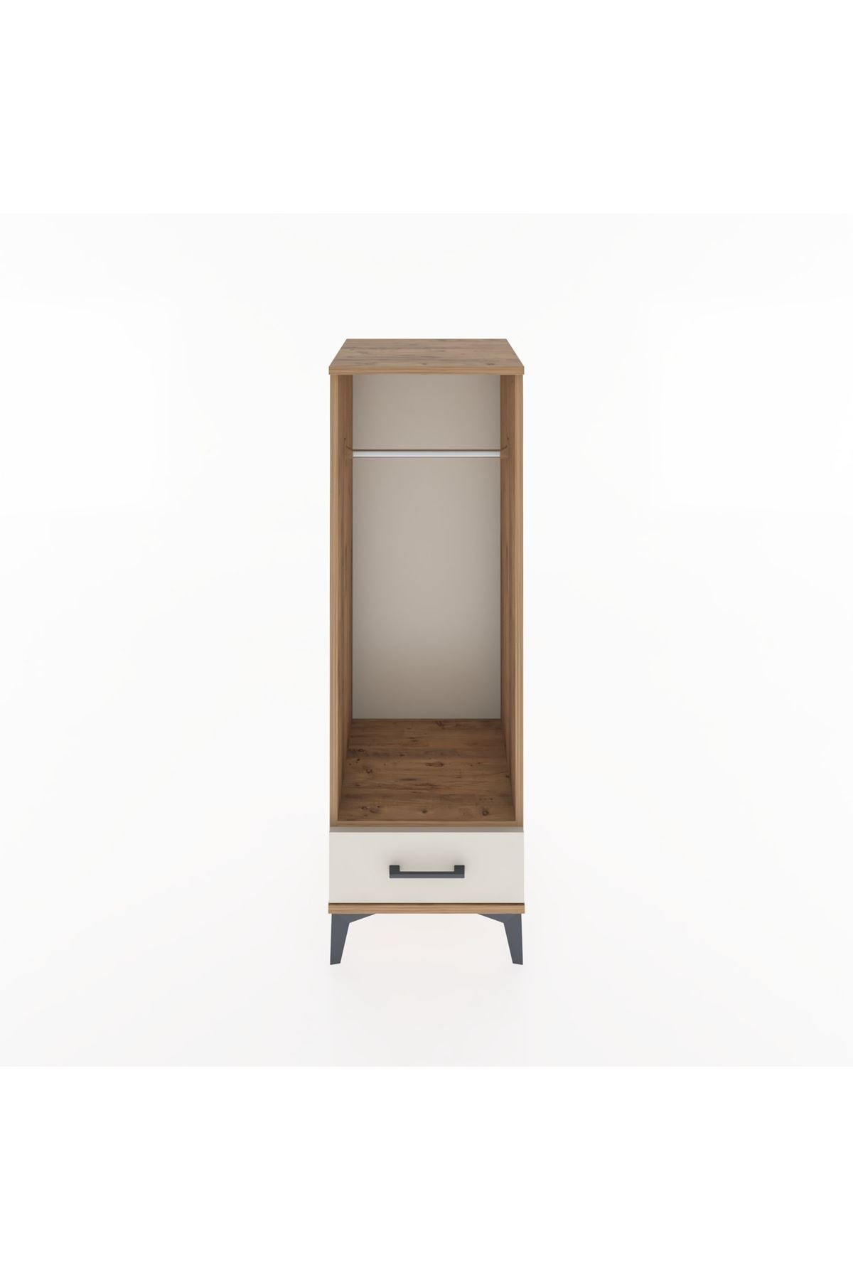 Hyperion Dolap Tek Raflı Tek Çekmeceli Tek Askılı 44x44x134