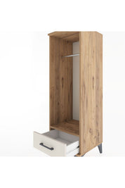 Hyperion Dolap Tek Raflı Tek Çekmeceli Tek Askılı 44x44x134