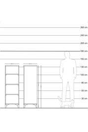 Hyperion Dolap 3 Raflı 44x44x134 Aytaşı-Çam