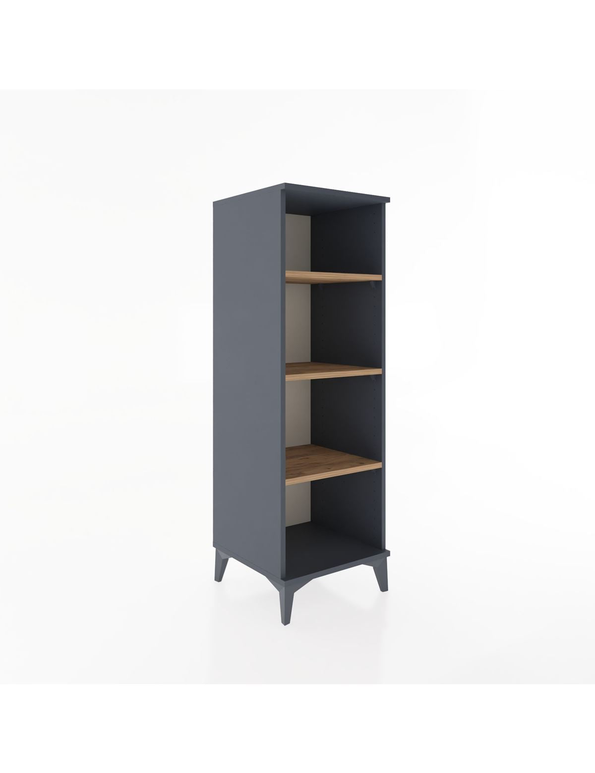 Hyperion Dolap 3 Raflı 44x44x134 Antrasit-Çam